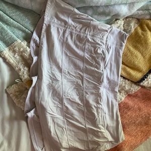 Lululemon white pace rival skirt